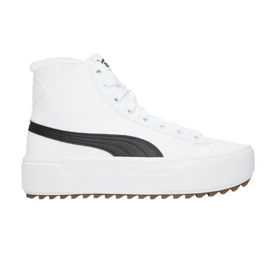 Wmns Kaia Mid 'Fur - White Black' ᡼