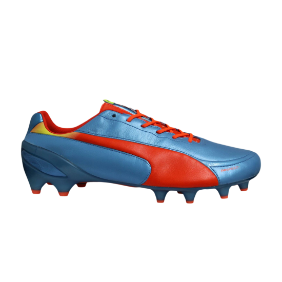 evoSpeed 1.2 Leather FG 'Sharks Blue Fluorescent Peach' ᡼