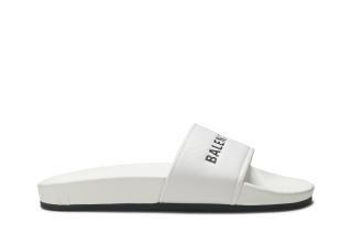 Balenciaga Wmns Pool Slides 'White Black'