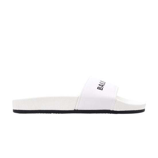 Balenciaga Classic Logo Slide 'White' ᡼