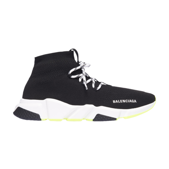 Balenciaga Speed Lace Up Trainer 'Black Neon Yellow' ᡼