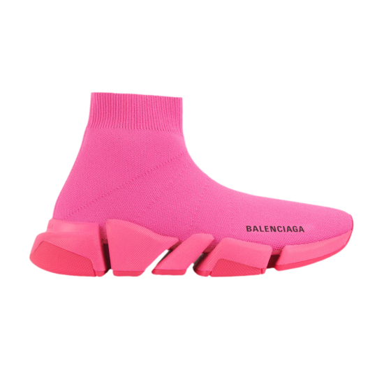 Balenciaga Wmns Speed 2 Trainer Knit 'Neon Pink' ᡼