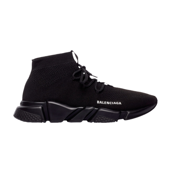 Balenciaga Wmns Speed Lace Up Trainer 'Knitted Black' ᡼