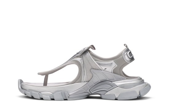 Balenciaga Wmns Track Sandal 'Silver Metallic' ᡼3