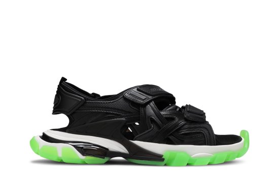 Balenciaga Track Sandal 'Clearsole - Black Fluo Green' ᡼