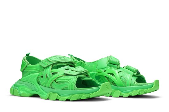 Balenciaga Track Sandal 'Fluo Green' ᡼8