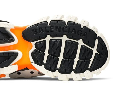 Balenciaga Track Mule 'White Orange' ᡼5