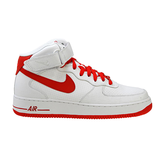 Air Force 1 Mid '07 'White Varsity Red' ᡼