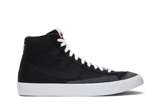 Blazer Mid '77 Canvas 'Black' ᡼