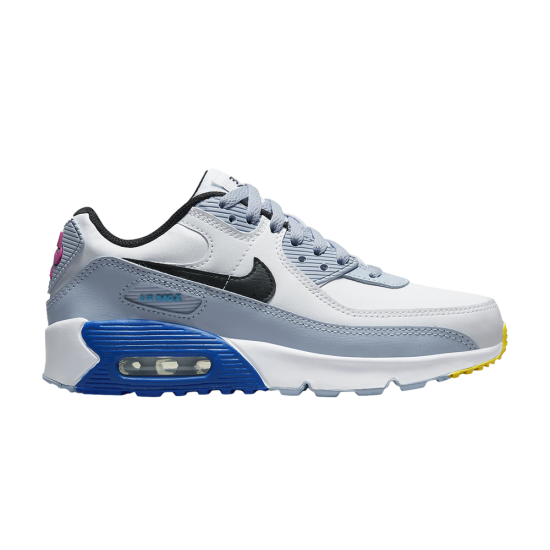 Air Max 90 Leather GS 'White Blue Whisper' ᡼