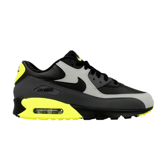 Air Max 90 Leather GS Black Volt NBA