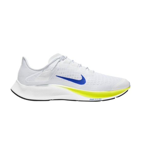 Air Zoom Pegasus 37 FlyEase 'White Racer Blue Cyber' ᡼