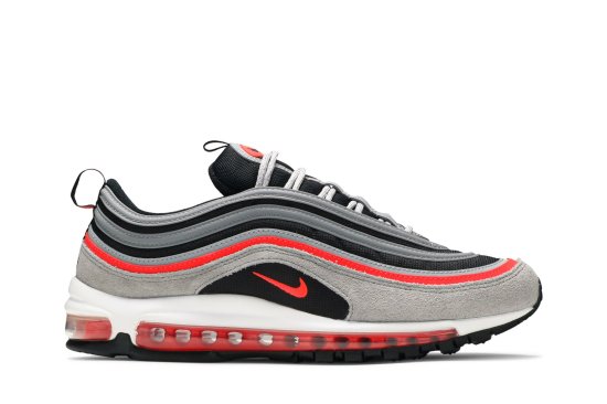 Nike air max 97 grey and red on sale