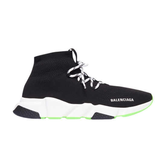 Balenciaga Speed Lace Up Trainer 'Black Neon Green' ᡼