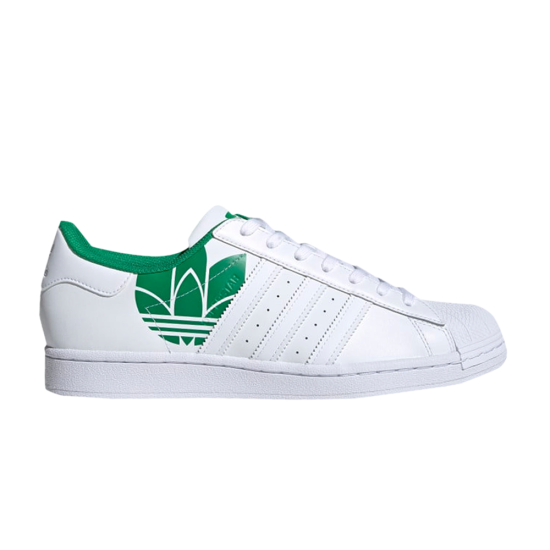 Superstar 'Trefoil Print - White Green' ᡼