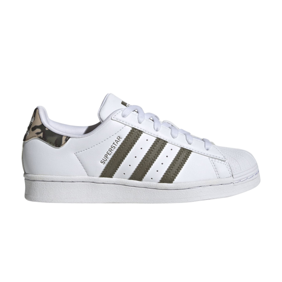 Superstar Big Kid 'White Camo' ᡼