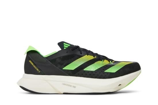 Adizero Adios Pro 3 'Core Black Solar Green' - NBAグッズ バスケ