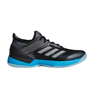 Wmns Adizero Ubersonic 3 Clay 'Black Shock Cyan'