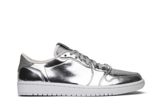 Air jordan 1 on sale low pinnacle metallic silver