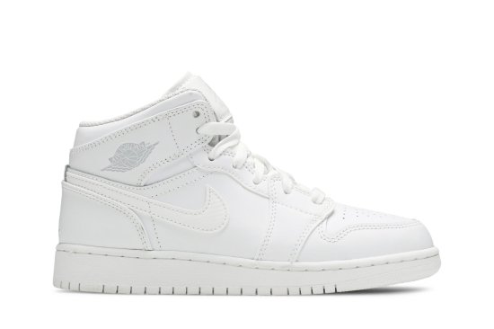 Air jordan 1 mid bg cheap white