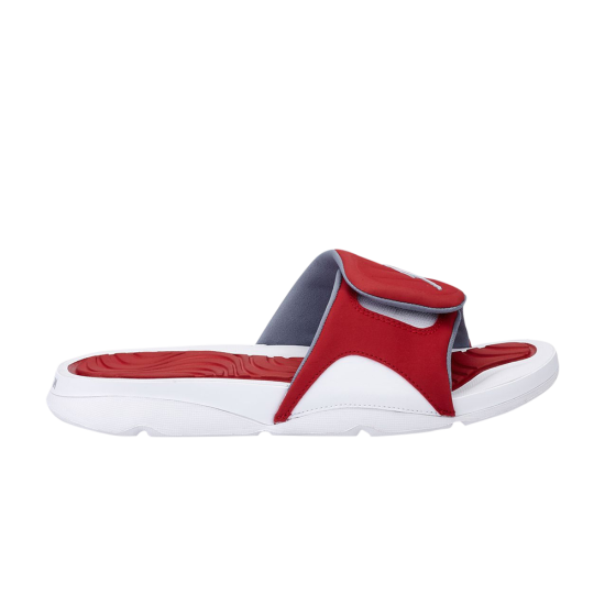 Jordan Hydro 4 Slide 'White Gym Red' ᡼