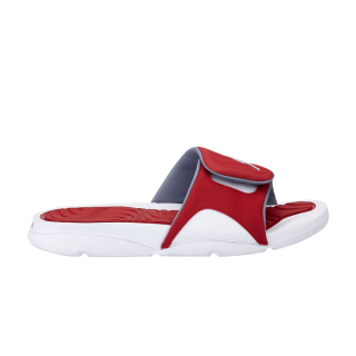 Jordan Hydro 4 Slide 'White Gym Red'