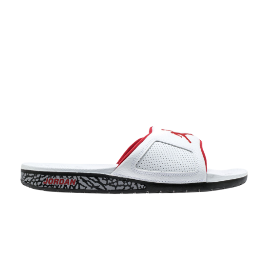 Jordan Hydro 3 Retro Slide 'White University Red' ᡼