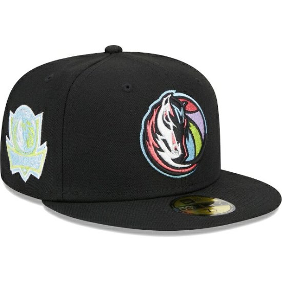 ダラスマーベリックス ニューエラ（New Era）（ニューエラ） カラー パック 59FIFTY ぴったりした ハット - ブラック - NBAグッズ  バスケショップ通販専門店 ロッカーズ