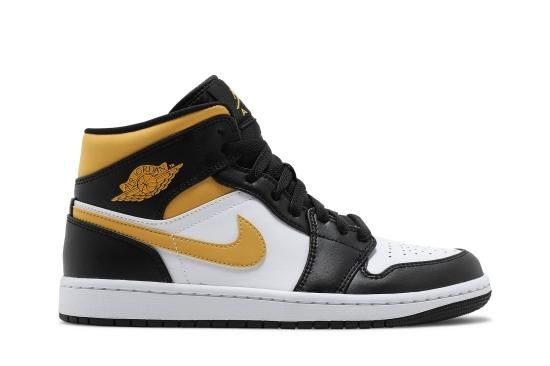 Air Jordan 1 Mid 'Black University Gold' ᡼