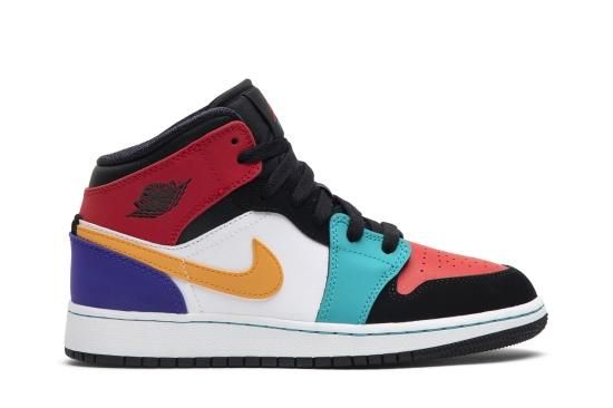 Air jordan 1 on sale mid gs multicolor