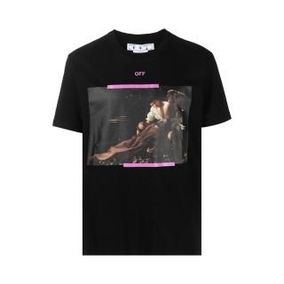 Off-White Arrow Caravaggio St Fran Slim Short-Sleeve Tee 'Black' ͥ