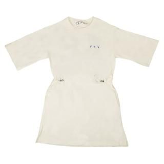 Off-White Flower Arrow T-Shirt Dress 'White'