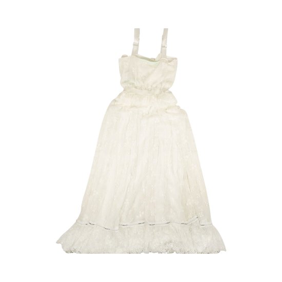 Off-White Embroidered Arrow Dress 'White' ᡼