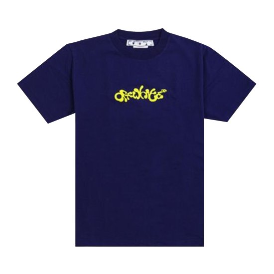 Off-White Opposite Arrow Slim T-Shirt 'Purple/Lime' ᡼