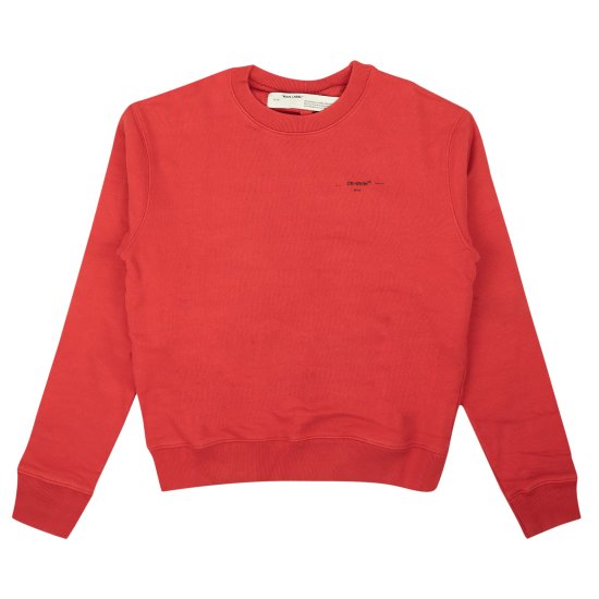 Off-White Arrow Crewneck Sweatshirt 'Red' ᡼