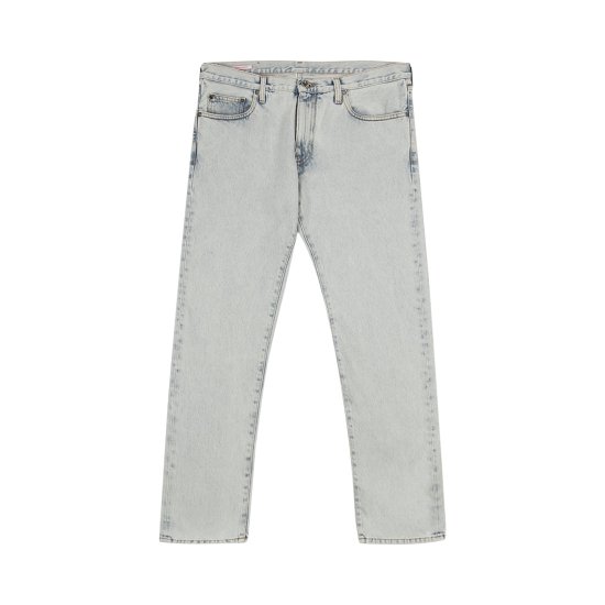 Off-White Arrows Logo Slim Fit Jeans 'Bleach Blue/White' ᡼