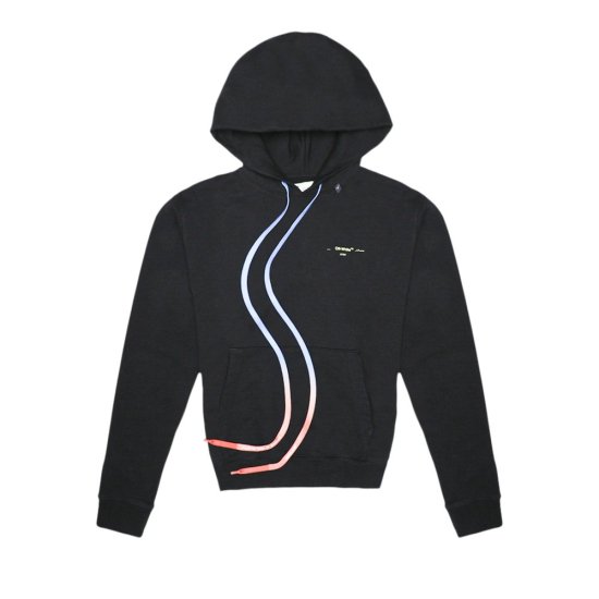 Off-White Acrylic Arrows Incomplete Hoodie 'Black' ᡼