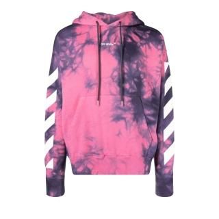 Off-White Diag Arrow Tie Dye Skate Hood 'Fuschia/White'