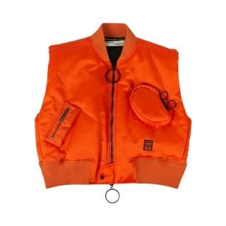 Off-White Cropped Arrows Vest 'Orange'