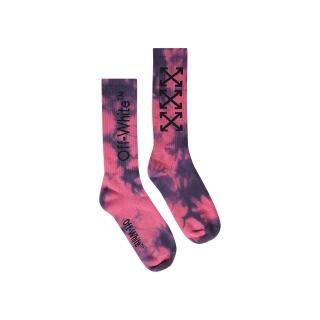 Off-White Degrade Arrow Long Socks 'Fuchsia/White'