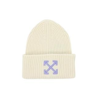 Off-White Arrow Ribbed Beanie 'White/Lilac' ͥ