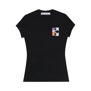 Off-White Gradient Carryover Fitted Tee 'Black/Multicolor' ͥ
