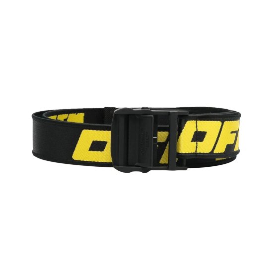 Off-White Tape Industrial Belt 'Black/Yellow' ᡼