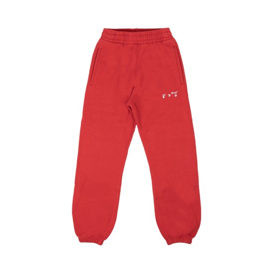 Off-White Logo Diag Jogger Sweatpants 'Red' ᡼