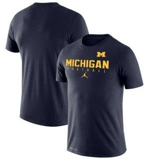 Michigan Wolverines Jordan Brand Football Practice Legend Performance T-Shirt - Navy
 ͥ