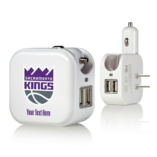 サクラメントキングス （入れたい「文字」を備考欄に記入） 2-In-1 USB Charger - NBAグッズ バスケショップ通販専門店 ロッカーズ