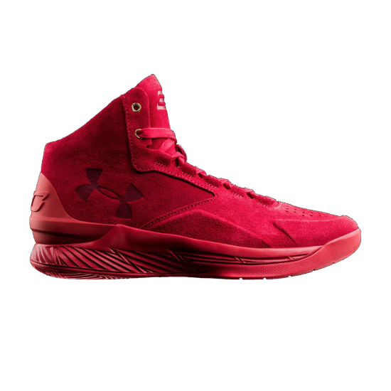 Curry 1 Lux Mid Suede 'Triple Red' ᡼