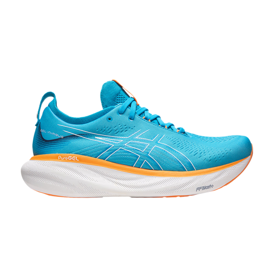 Gel Nimbus 25 Wide 'Island Blue Sun Peach' ᡼