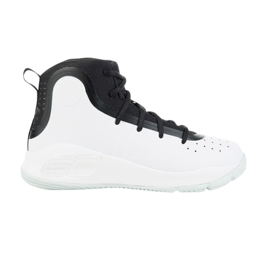 Curry 4 Mid PS 'White Black' ᡼