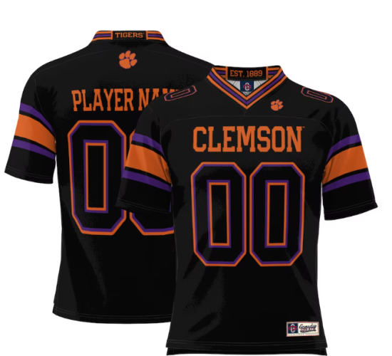 Clemson Tigers ProSphere NIL Pick-A-Player Football Jersey - Black ᡼